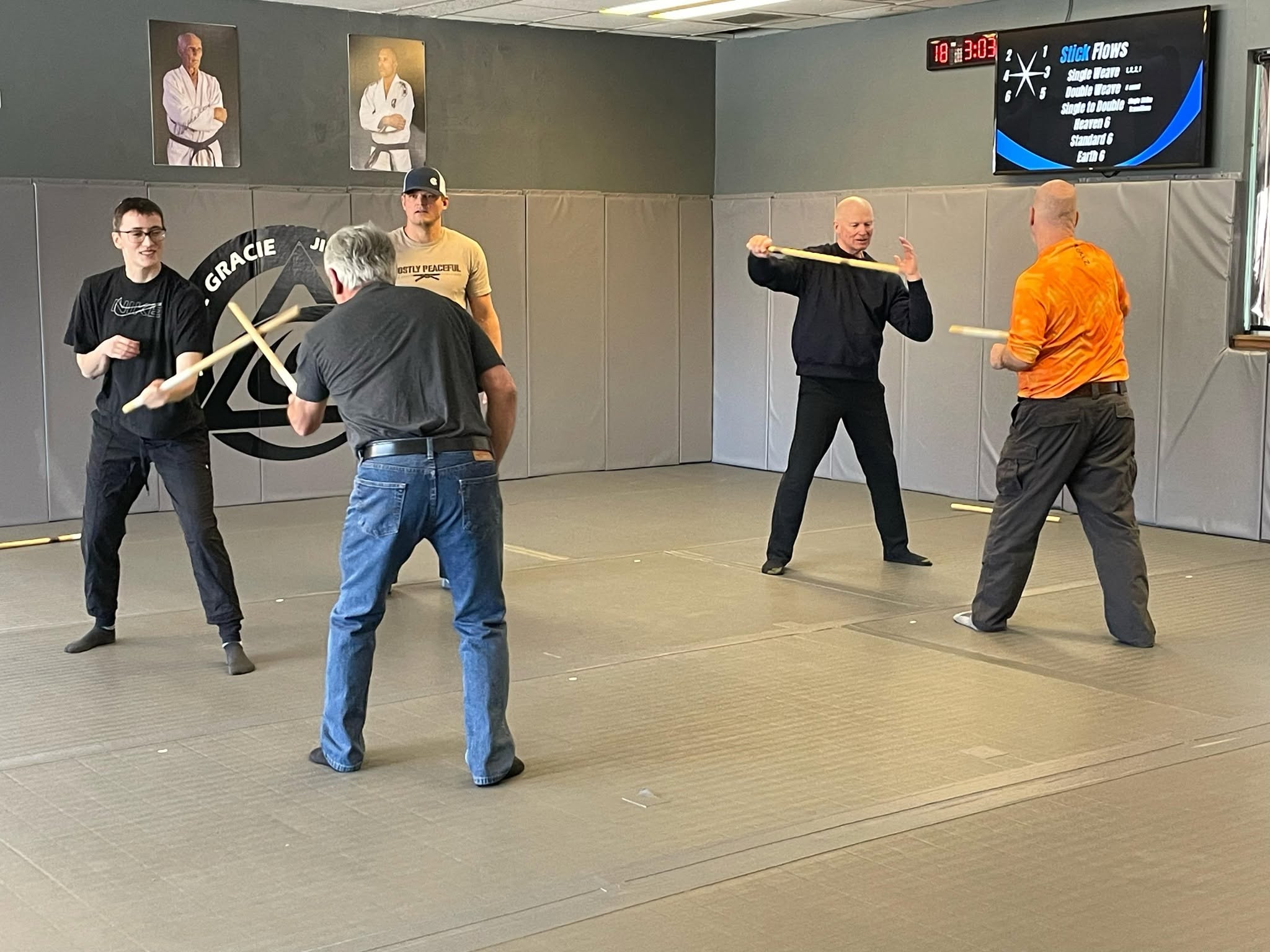 KALI class partner stick drills