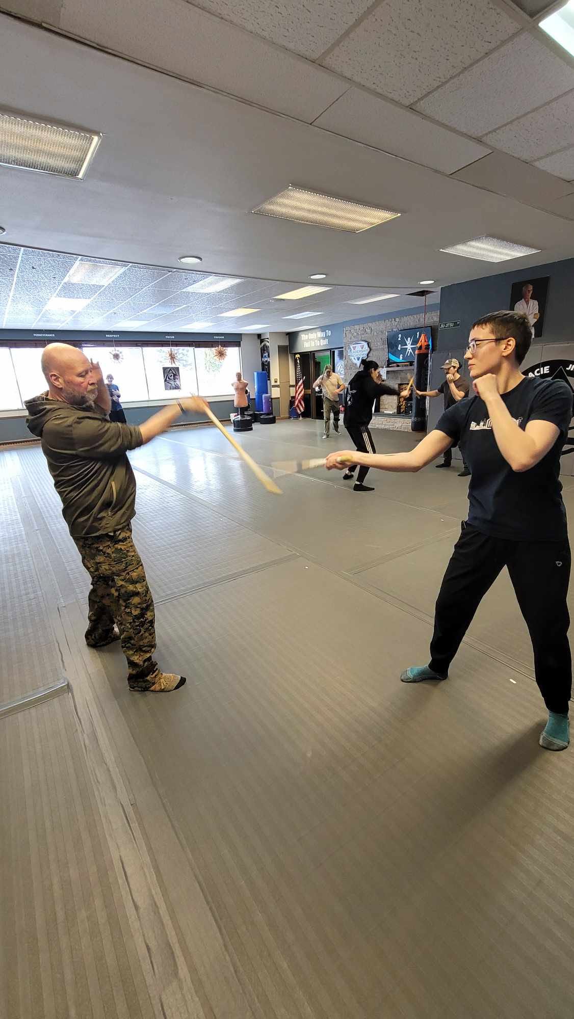 KALI partner drill with sticks