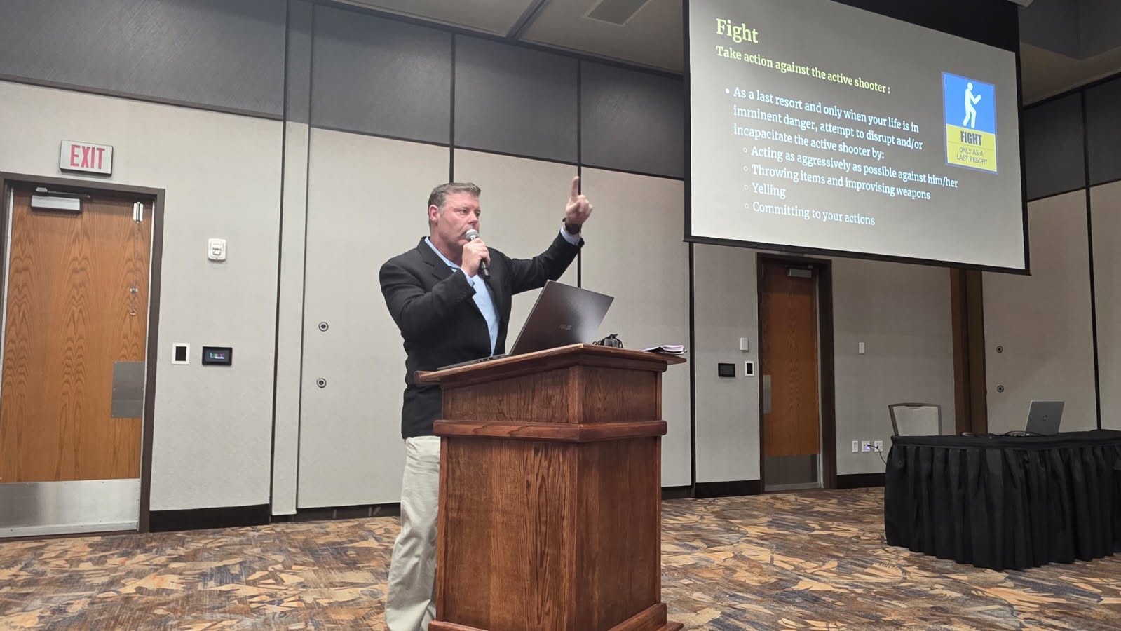 Active shooter response training presentation