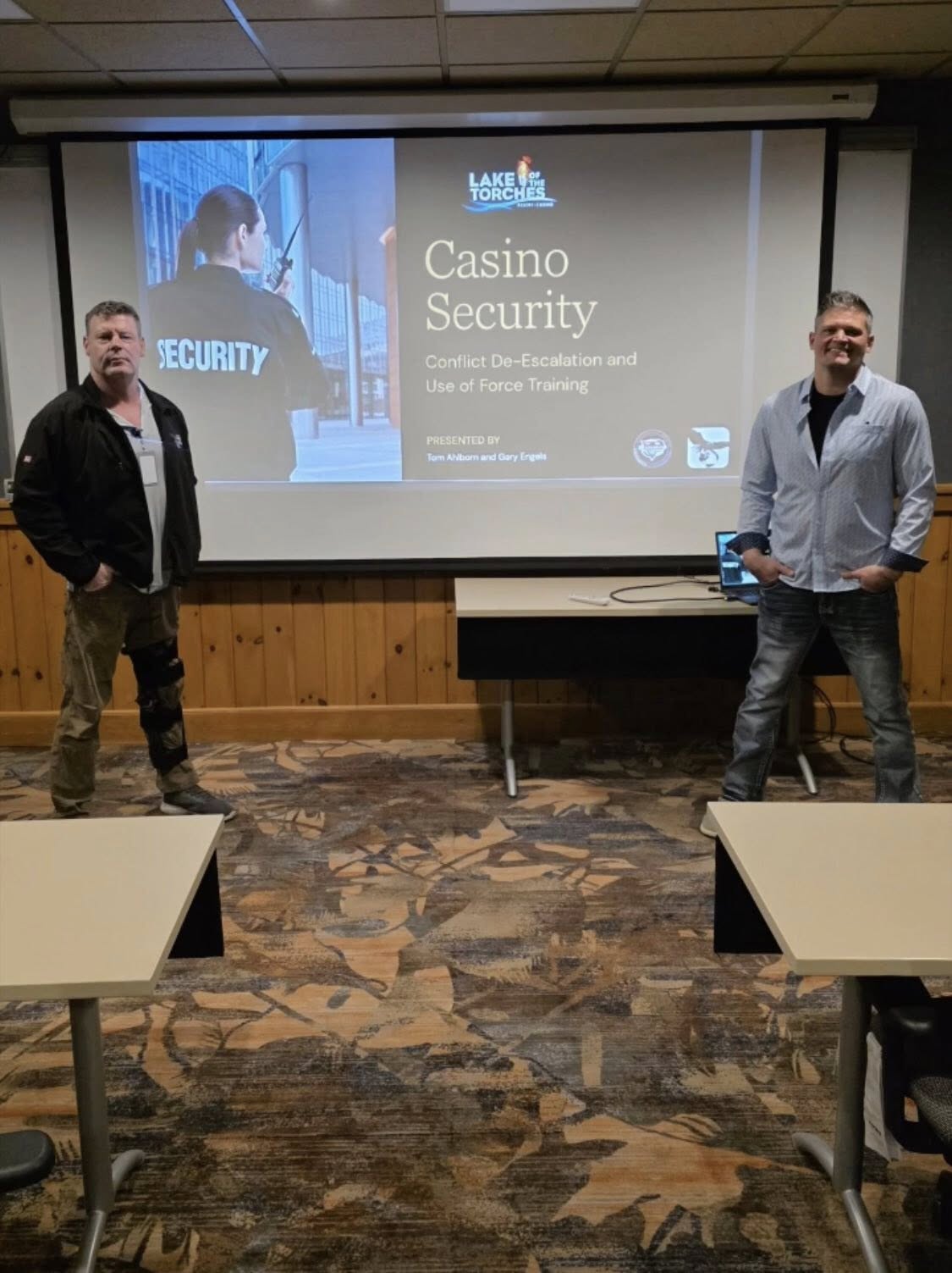 Casino security conflict de-escalation and use of force training presentation