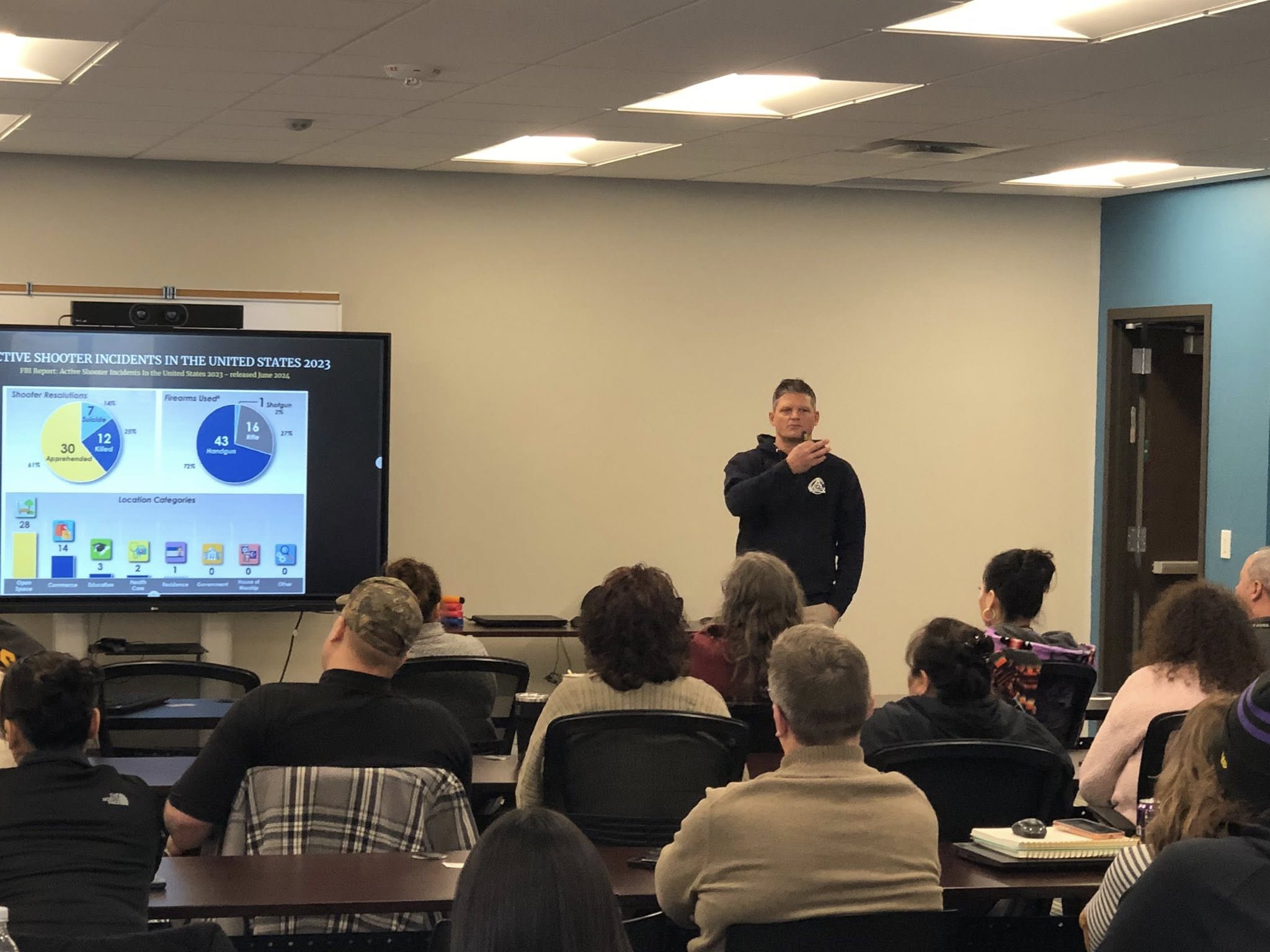 Workplace violence and active shooter classroom training